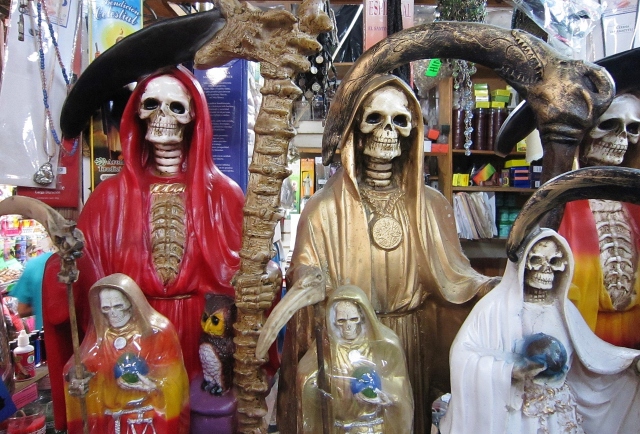 Santa Muerte in San Juan de Dios Market, Guadalajara